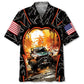 Hawaiian Shirt / Adults / S Dirt Track Quarter Midget Car Racing Hawaiian Shirt