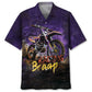Hawaiian Shirt / Adults / S Dirtbike Braap Racing Purple Drawing Hawaiian Shirt