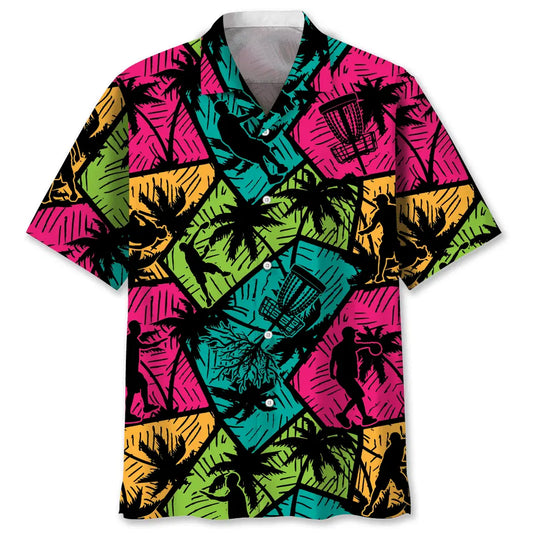 Hawaiian Shirt / Adults / S Disc Golf Beach Hawaiian Shirt