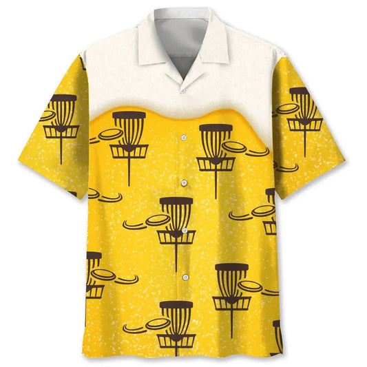 Hawaiian Shirt / Adults / S Disc Golf Beer Hawaiian Shirt