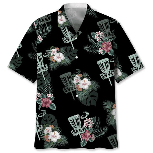 Hawaiian Shirt / Adults / S Disc Golf Hawaiian Tropical Hawaiian Shirt