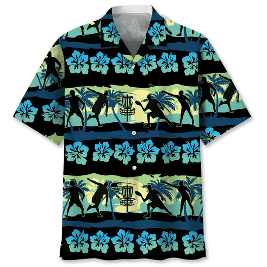 Hawaiian Shirt / Adults / S Disc Golf Nature Beach Hawaiian Shirt