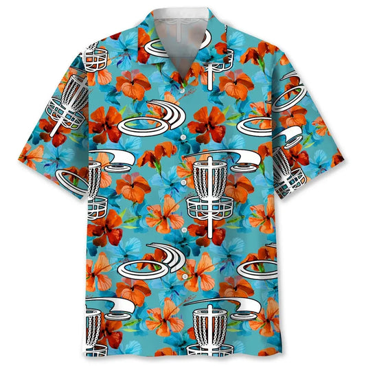 Hawaiian Shirt / Adults / S Disc Golf Nature Tropical Hawaiian Shirt