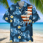 Disc Golf Usa Blue Tropical Hawaiian Shirt
