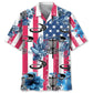 Hawaiian Shirt / Adults / S Disc Golf Usa Nature Hawaiian Shirt