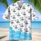 Disc Golf White Hawaiian Shirt