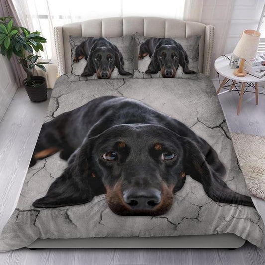 Dog Sleeping All Night Bedding Cover For Pet Lover Bedroom Decor