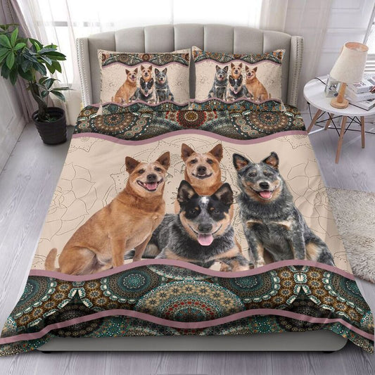 Dog Band Happiness Bedding Cover For Pet Lover Bedroom Decor