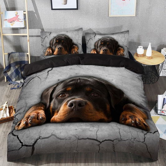 Dog Baby Happiness Bedding Cover For Pet Lover Bedroom Decor