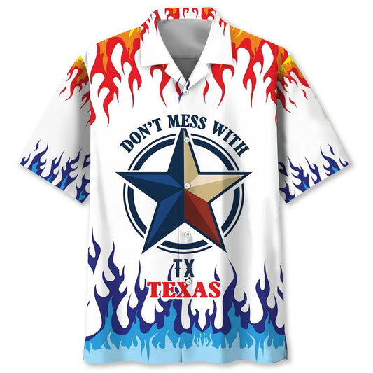 Hawaiian Shirt / Adults / S Don't Mess With Texas TX Hawaiian Shirt
