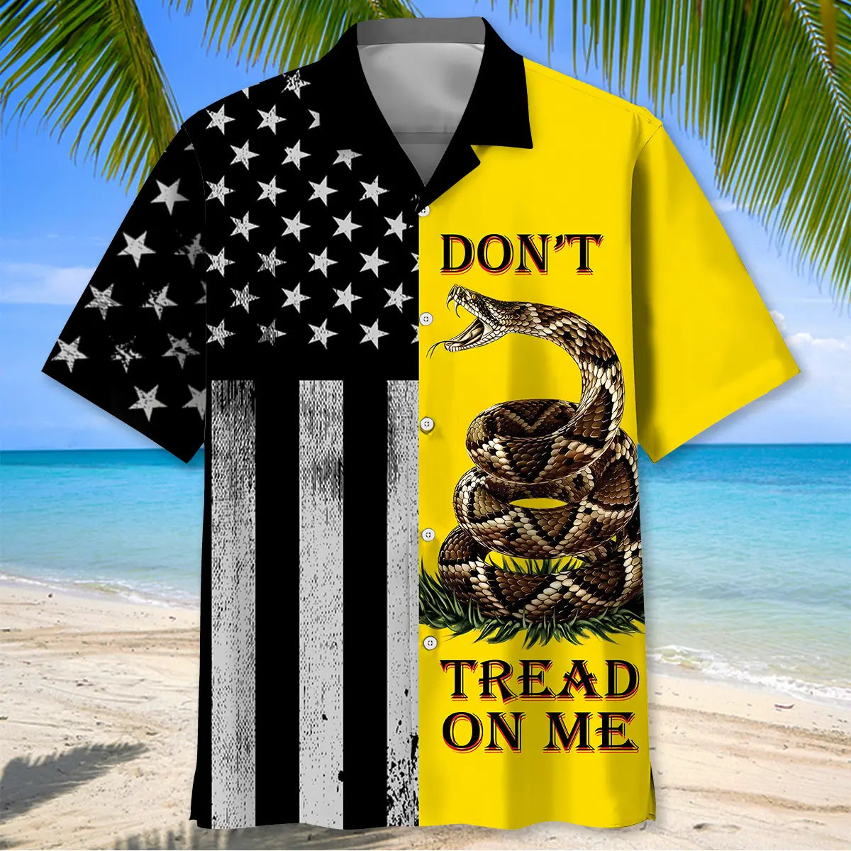 Don't Tread On Me Snake Hawaiian Shirt