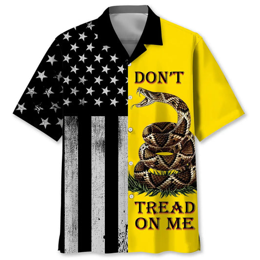 Hawaiian Shirt / Adults / S Don't Tread On Me Snake Hawaiian Shirt