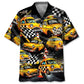 Hawaiian Shirt / Adults / S Drag Racing Yellow Taxi Car Hawaiian Shirt