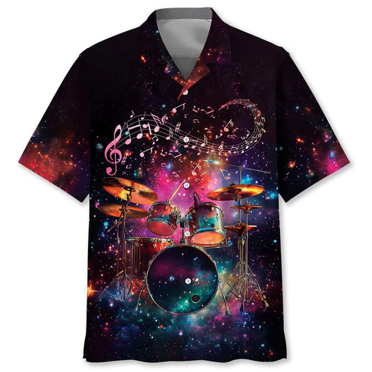 Hawaiian Shirt / Adults / S Drum Band Galaxy Hawaiian Shirt