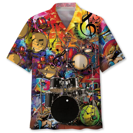 Hawaiian Shirt / Adults / S Drum Color Hawaiian Shirt