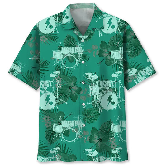 Hawaiian Shirt / Adults / S Drum Kelly Green Hawaiian Shirt
