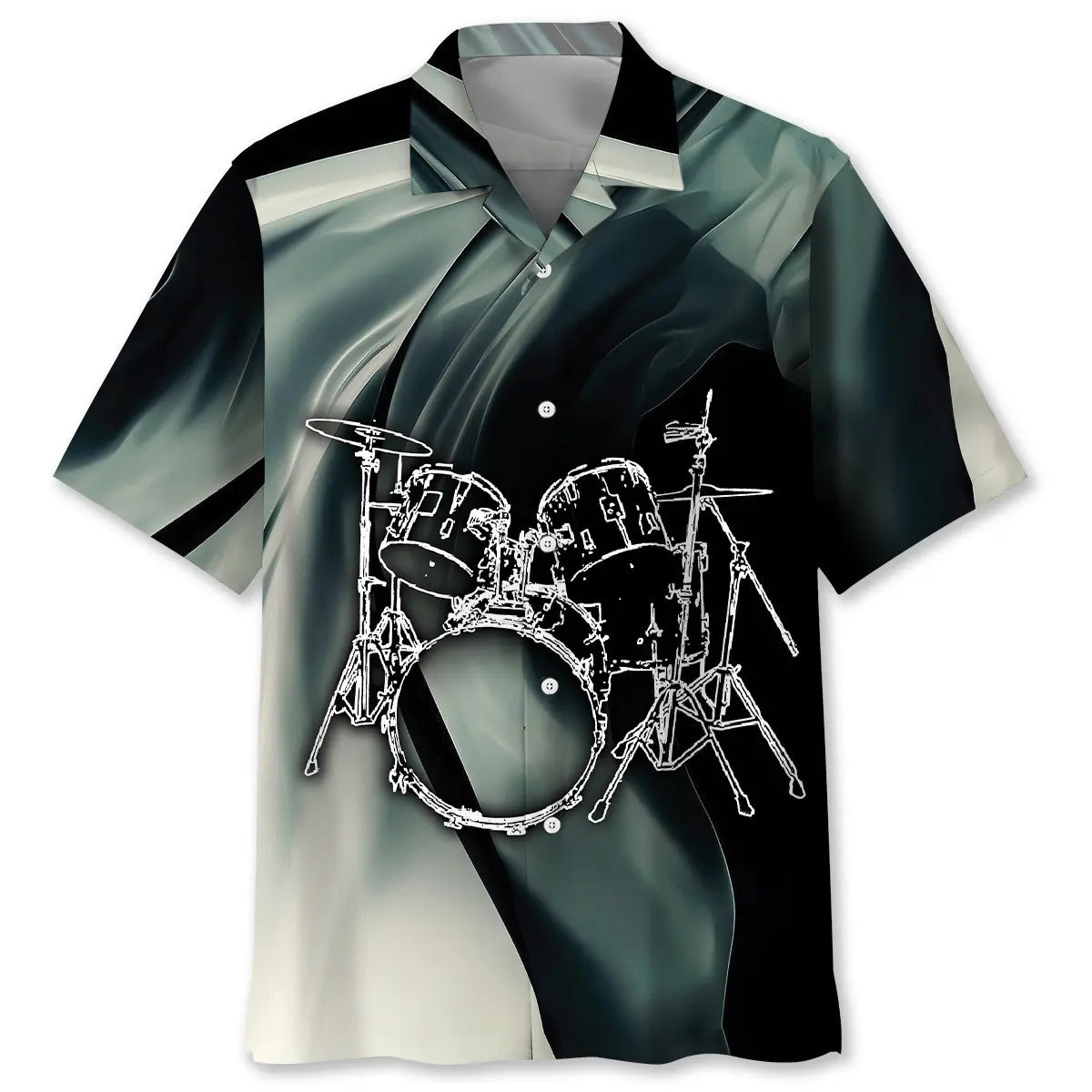 Hawaiian Shirt / Adults / S Drum Musical Instrument Hawaiian Shirt