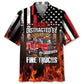 Hawaiian Shirt / Adults / S Easily Distracted By Fire Trucks Hawaiian Shirt