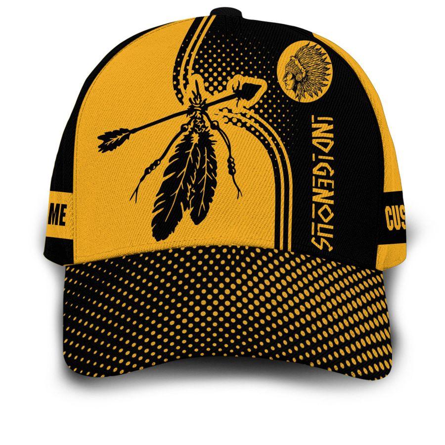 Personalized Yellow Eagle Feather Native – Classic Cap