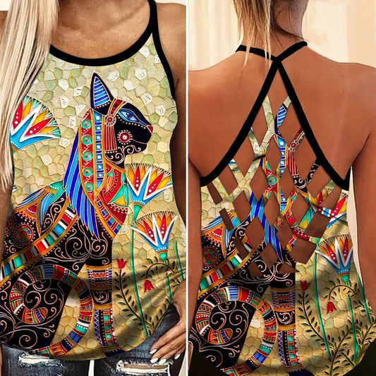 Egypt Cats Luxury Limited Edition – Hollow Tank Top
