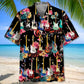 Electric Guitar Flower Hawaiian Shirt