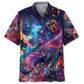 Hawaiian Shirt / Adults / S Electric Guitar Rock n Roll Skull Hawaiian Shirt