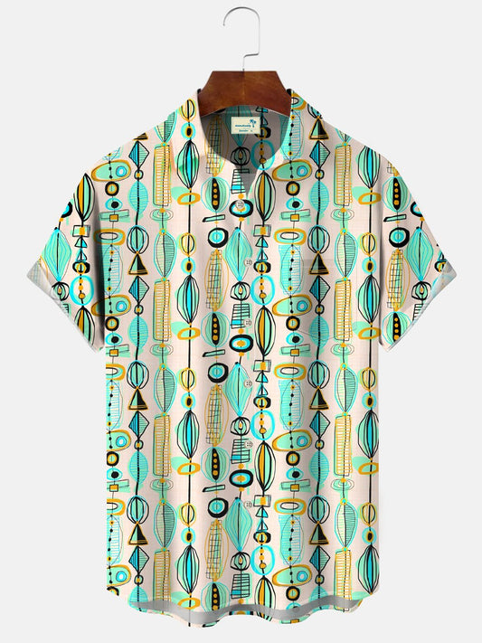 Hawaiian Shirt / Adults / S Ethnic Pattern Men's Casual Short-Sleeved Hawaiian Shirt