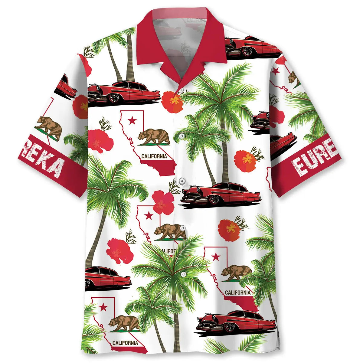 Hawaiian Shirt / Adults / S Euroka California Hawaiian Shirt