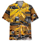 Hawaiian Shirt / Adults / S Excavator Caution Hawaiian Shirt