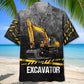 Excavator Safety Hawaiian Shirt