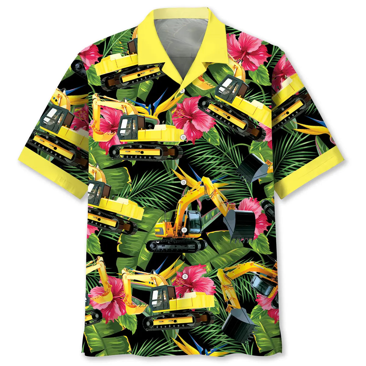 Hawaiian Shirt / Adults / S Excavator Tropical Hawaiian Shirt