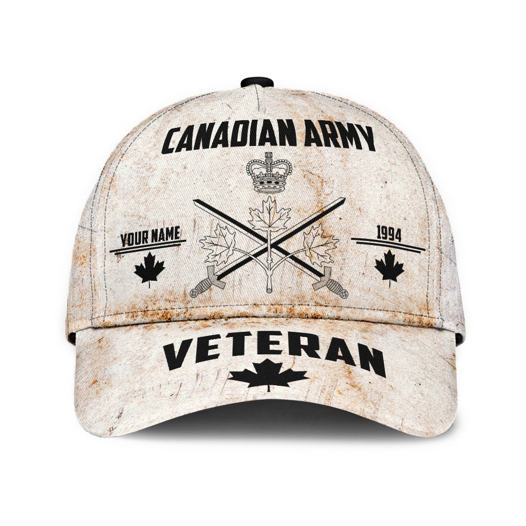 Personalized Canadian Army All Over Print – Classic Cap