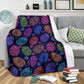 Colorful Easter Egg Pattern Flannel Blanket For Soft Bed Couch And Home Comfort