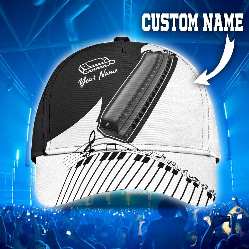 Personalized Harmonica Music – Classic Cap