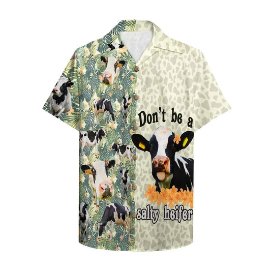 Hawaiian Shirt / Adults / S Farmer Don't Be A Salty Heifer Unisex Hawaiian Shirt Aloha Shirt