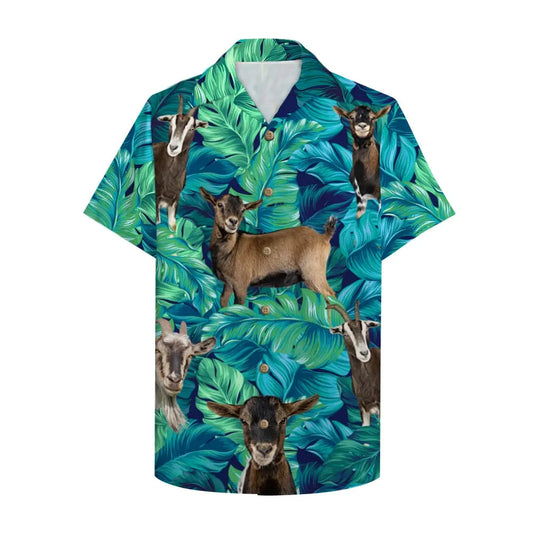 Hawaiian Shirt / Adults / S Farmer Goat Unisex Hawaiian Shirt Aloha Shirt With Goat Pattern