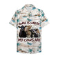 Hawaiian Shirt / Adults / S Home Is Where My Cows Are Palm Tree Pattern Unisex Hawaiian Shirt Aloha Shirt