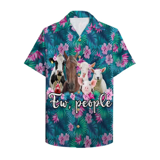 Hawaiian Shirt / Adults / S Farmer People Unisex Hawaiian Shirt Aloha Shirt Summer Vibe