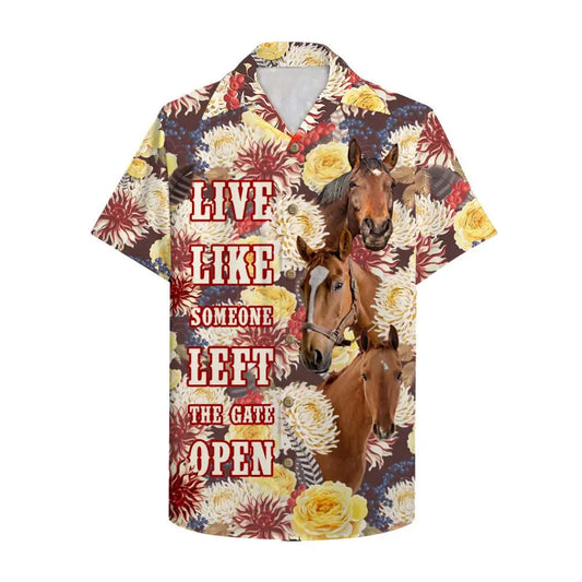 Hawaiian Shirt / Adults / S Farmer Unisex Hawaiian Shirt Aloha Shirt Summer Vibe - Live like someone left the gate open