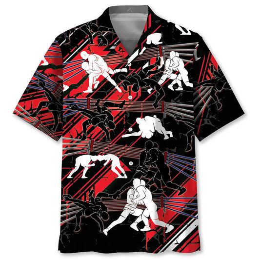 Hawaiian Shirt / Adults / S Fierce Wrestling Hawaiian Shirt