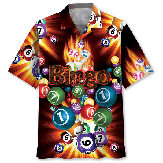 Hawaiian Shirt / Adults / S Fire Bingo Hawaiian Shirt