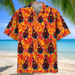 Fire Rooster Hawaiian Shirt