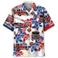 Hawaiian Shirt / Adults / S Fire Truck Proud Hawaiian Shirt
