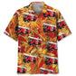 Hawaiian Shirt / Adults / S Fire Truck Tropical Orange Hawaiian Shirt