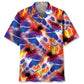 Hawaiian Shirt / Adults / S Fire USA Hockey Hawaiian Shirt