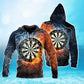 Darts Fire And Water Style - 3D Hoodie