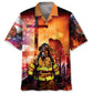 Hawaiian Shirt / Adults / S Firefighter Brave Hawaiian Shirt