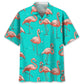 Hawaiian Shirt / Adults / S Flamingo Blue Hawaiian Shirt