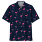 Hawaiian Shirt / Adults / S Flamingo Dark Navy Hawaiian Shirt