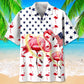 Flamingo Usa Hawaiian Shirt